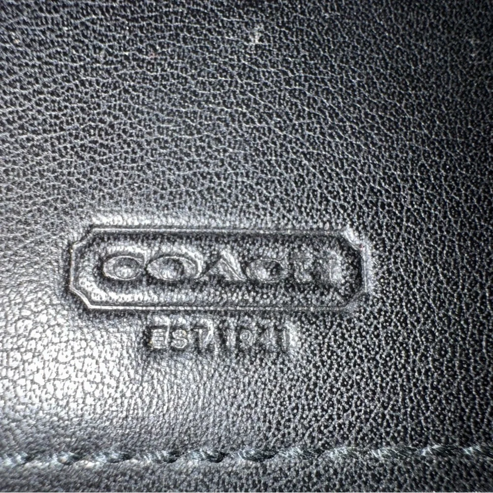 Vintage ▶️ COACH ◀️ Black Leather Travel CD Case